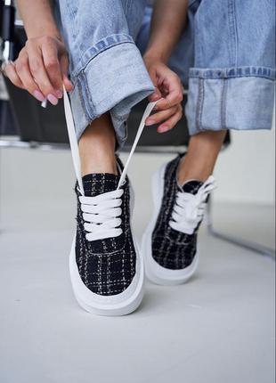 Кеды твидовые