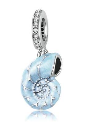 Бусина шарм морська мушля wostu