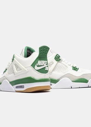 Демисезонное белое кроссовки nike air jordan 4 белые унисекс кроссовки nike air jordan 43 фото