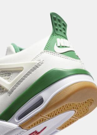 Демисезонное белое кроссовки nike air jordan 4 белые унисекс кроссовки nike air jordan 44 фото