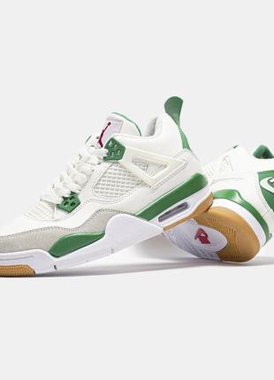 Демисезонное белое кроссовки nike air jordan 4 белые унисекс кроссовки nike air jordan 49 фото