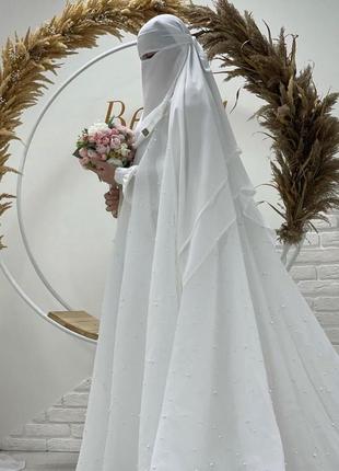 Платье от zakutana.ua на никях, никах, мусульманская свадьба | мусульманская одежда, свадебный хиджа5 фото
