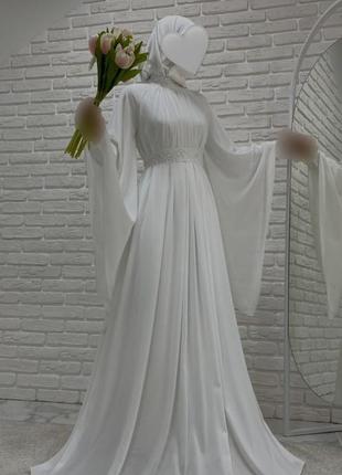 Платье от zakutana.ua на никях, никах, мусульманская свадьба | мусульманская одежда, свадебный хиджа6 фото