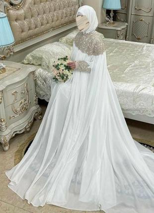 Сукня від zakutana.ua на нікях, ніках, мусульманське весілля | мусульманський одяг, весільний хіджаб