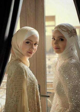 Платье от zakutana.ua на никях, никах, мусульманская свадьба | мусульманская одежда, свадебный хиджа8 фото