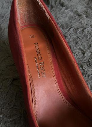 Красные замшевые туфли 39 размер3 фото