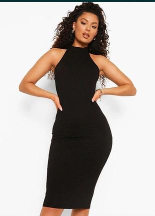 Платье черное boohoo