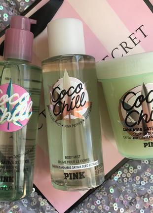 Оригінал подарунковий набір victoria’s secret pink coco chill