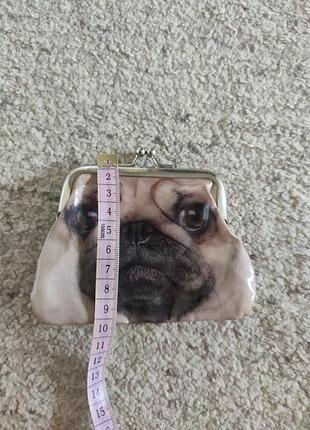 Кошелек мопс собака