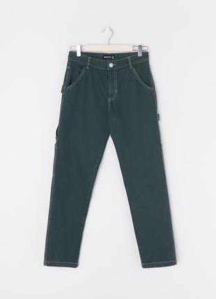 Темно-зеленые джинсы sinsay3 фото