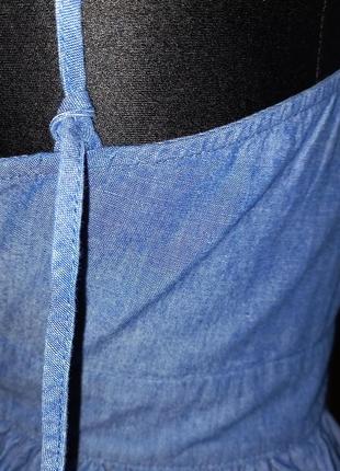 Жіночий літній джинсовий сарафан zara р.xs-s5 фото