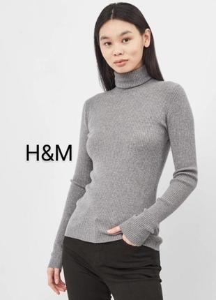 Новий  натуральний гольф принт рубчик бренду h&m basics uk 6 eur 34