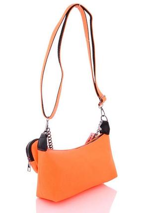 Женская сумка «лойс» оранжевая3 фото