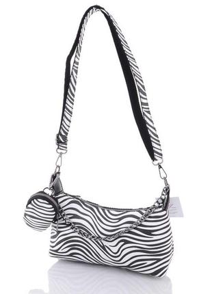 Женская сумка «лойс» зебра5 фото
