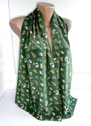 Красивый винтажный шарф из натурального шелка.4 фото