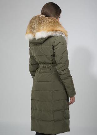 Зимнее пальто chiago  с огромным лисьим воротником2 фото