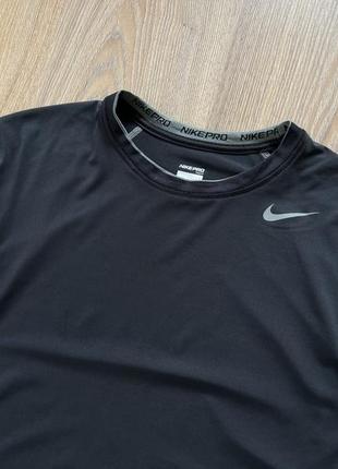 Мужская єластичная беговая кофта тренировочная nike pro4 фото