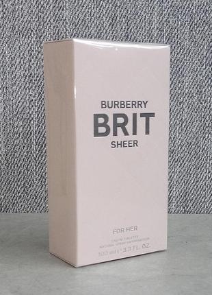 Burberry brit sheer 100 мл для женщин (оригинал)