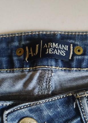 Джинсовые шорты бриджи armani jeans8 фото