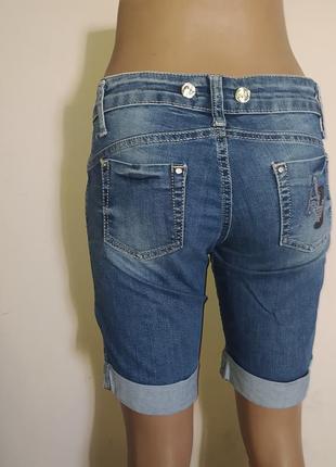 Джинсові шорти бриджі armani jeans5 фото
