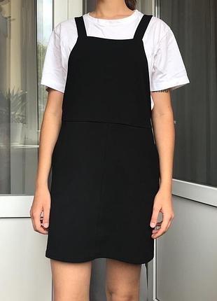 Чорний класичний сарафан new look