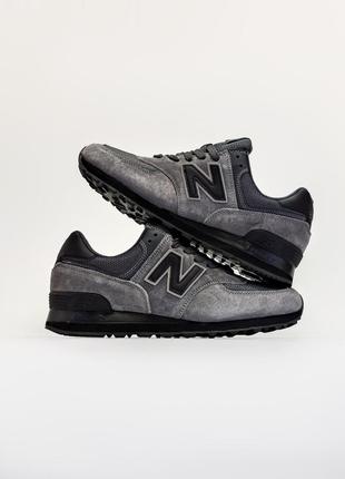 Кроссовки new balance 574 dark grey1 фото