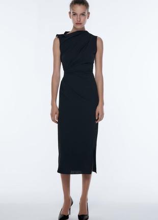 Zara платье - футляр премиум коллекции, xs, m