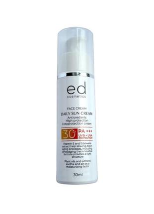 Ed cosmetics/ ед косметікс денний сонцезахисний крем з spf 30