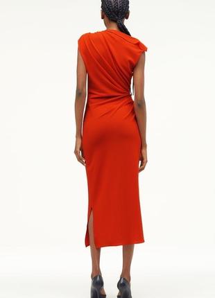 Zara красное платье -футляр, xs, m8 фото