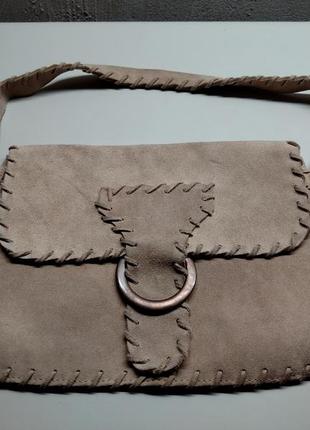 Zara замшева сумка