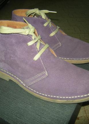 Ботинки,дезерты лавандового цвета2 фото