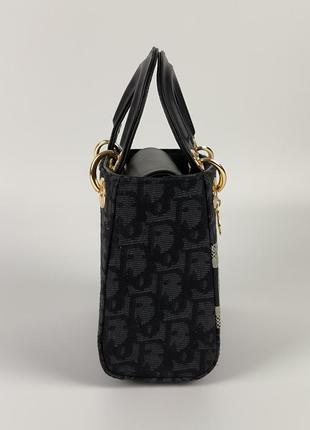 Сумка christian dior lady d-lite mini black6 фото