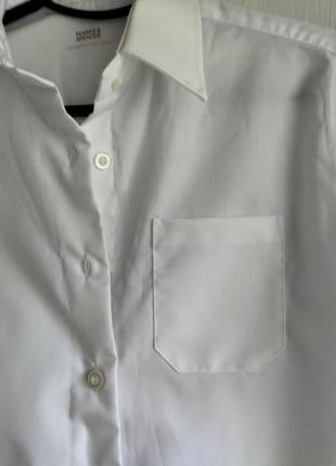 Новые белоснежные рубашки на девочку marks &amp; spenser, размер 13 лет (158 см4 фото