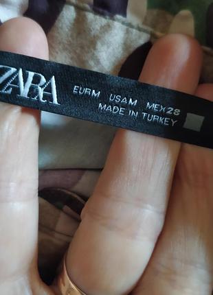 Вкорочена блуза сорочка камуфляж, в стилі мілітарі zara4 фото