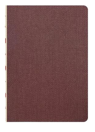 Скетчбук а5, бордовий 128 аркушів, обкладинка гнучка, штучна шкіра2 фото