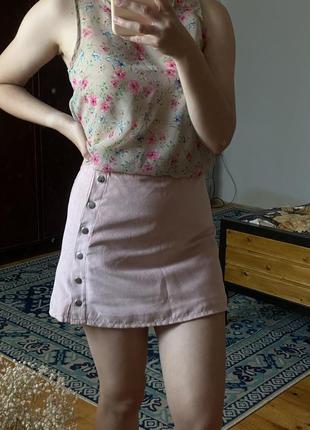 Рожева спідниця на запах h&m