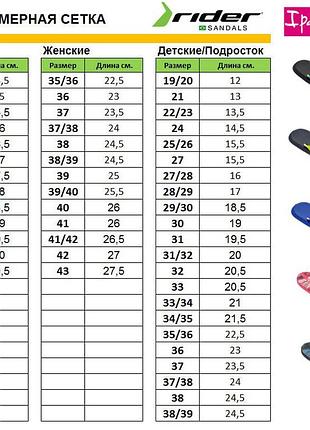 Мужские вьетнамки rider - №3681