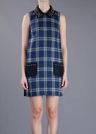 Сукня juicy couture plaid shift dress вовна віскоза розмір с м