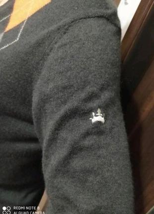 Джемпер свитер из шерсти мериноса prince of argyle7 фото
