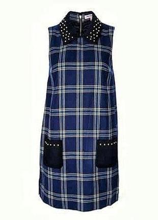 Сукня juicy couture plaid shift dress вовна віскоза розмір с м2 фото
