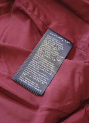 Пуховик tommy jeans alaska puffer jacket  burgundy6 фото