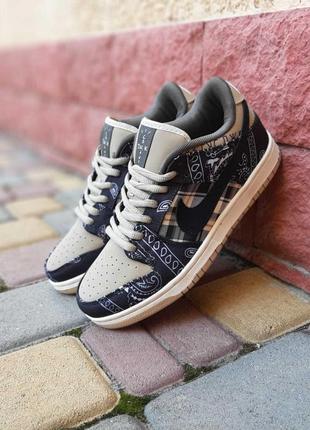 Кроссовки nike sb dunk travis scott cactus jack, кроссовки найк сб данк низкие, найки данки5 фото