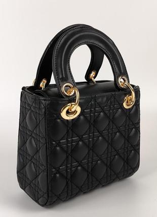 Сумка christian dior lady d-lite mini black5 фото