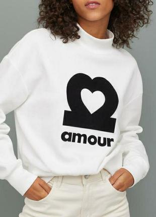 Оригінальний світшот h&m з високим горлом