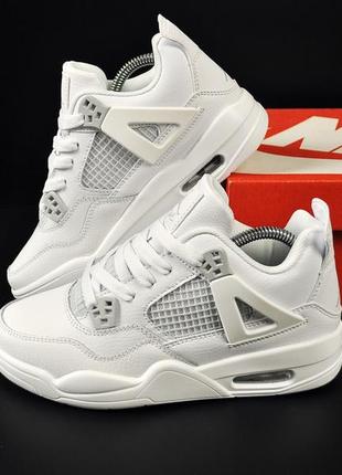 Подростковые демисезонные кроссовки nike air jordan retro 4 унисекс