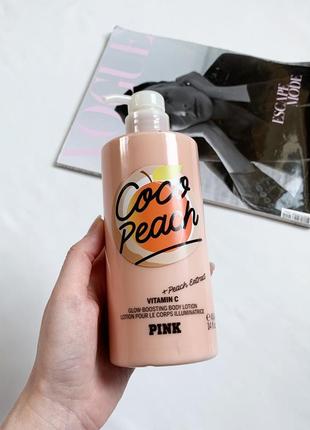 Парфюмированный лосьон для тела, victoria's secret coco peach glow, оригинал, большой6 фото