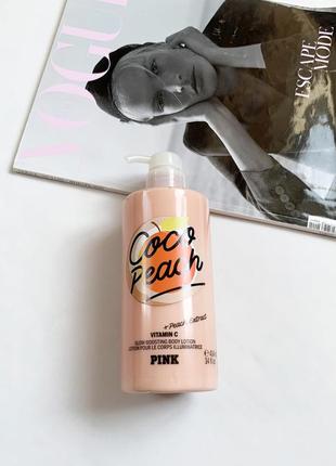 Парфумований лосьйон для тіла, victoria's secret coco peach glow, оригінал, великий