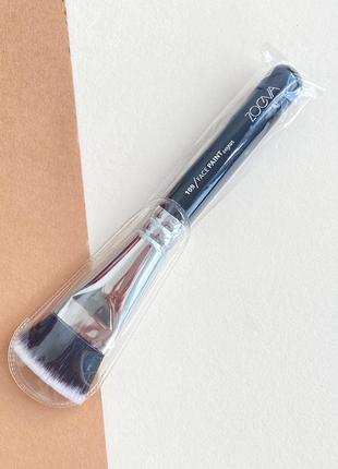 Плоский пензель для контурингу by zoeva 109 v face paint vegan brush