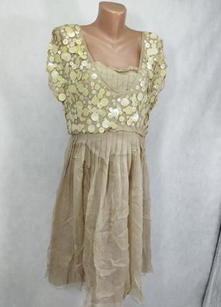 Moschino платье натуральный шелк, оригинал, паетки2 фото