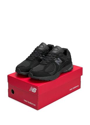 Мужские кроссовки new balance 2002 r all black